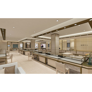 Joyería de encimera centro comercial larga de Metal pendiente collar quiosco de joyería de diamante, diseño de la tienda, - Product Image 1