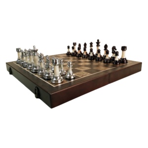 Jeu <span class=keywords><strong>d</strong></span>'échecs en <span class=keywords><strong>bois</strong></span> pliable avec boîte – Échecs de luxe grand format pour enfants – Pièces <span class=keywords><strong>d</strong></span>'échecs écologiques de haute qualité - Product Image 1