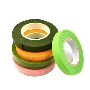 30 yards Wholesale High Quality Adhesive Floral tape florist tape Colored paper tapes for DIY flower artist