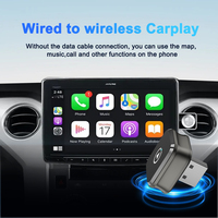 Dongle CarPlay et Android Auto filaire vers sans fil 2-en-1 USB-A Type-C Wi-Fi 5.8GHz Appairage rapide Mise à jour OTA Vente en gros usine