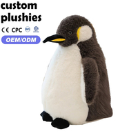 Peluche réaliste pingouin en vente directe d'usine, jouet doux et moelleux pour enfants, compagnon de jeu