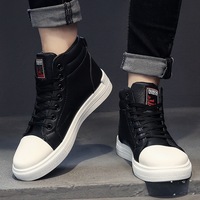 2025 Hommes Mode Printemps Baskets Hommes Cuir PU Chaussures de Marche à Lacets Course Décontractées Basket-ball Chaussures de Sport