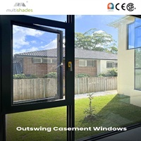 Ventanas de Aluminio Multishades USA NFRC para Hotel y Casa, Abatibles, Ultra Delgadas, con Marco Estrecho, Aislamiento Térmico Low-E
