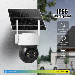KERUI WiFi Network 4MP Outdoor Solar <strong>Security</strong> <strong>Camera</strong> IP66 Human Motion Detection Two-way Audio PTZ CCTV Solar Panel <strong>Camera</strong> - Product Image 5