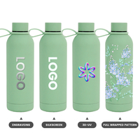 Bouteille isotherme sous vide en acier inoxydable 304 à double paroi de 500 ml avec logo personnalisé