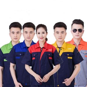Promotion Workwear Uniform Summer Custom Repair Welding <b>Worker</b> <b>Shirt</b> Suit for Corporate - Product Image 3