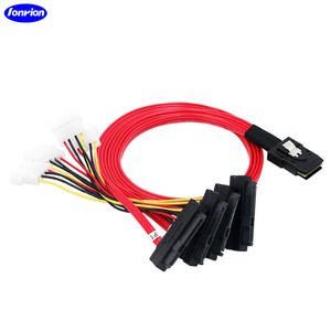 Cable Ionpion Mini Sas 36P SFF-8087 a SFF-8482 de 4 pines rojo para conexión de almacenamiento de servidor - Product Image 4