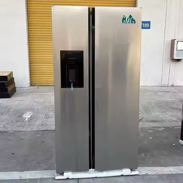 550l Household Smart Refrigerator With Ice Maker and Water Dispenser Wind Cooled Frost Free Side by Side Fridge Energy Saving