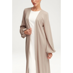 2024 nouvelle femme Wrap taille femmes Maxi modeste traditionnel femmes islamique <span class=keywords><strong>robe</strong></span> musulmane Abaya 2 pièces ensemble - Product Image 3