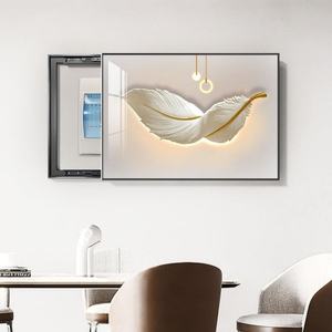 Arte Decorativo Moderno para Pared, Cuadro de Porcelana con Diseño de Caja de Medidor Eléctrico, Base de Lienzo con Seguridad Avanzada - Product Image 2