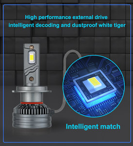 60W Mini tamaño ventilador H7 LED faro H11 LED H7 faro bombilla 9005 9006 9012 H4 <span class=keywords><strong>CSP</strong></span> 3570 coche LED luz antiniebla - Product Image 5