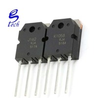 Transistor TO-3P J162 de puce d'IC de 2SK1058 2SJ162 J162 K1058 2SK1058 2SJ162