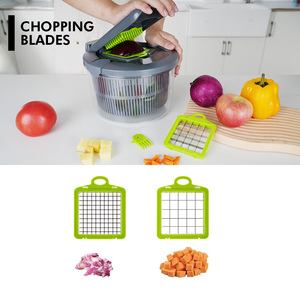 10 <strong>in</strong> <strong>1</strong> Salad Spinner With <strong>Vegetable</strong> Chopper Slicer Large Capacity Lettuce Dryer With Egg Separator &amp; Safety Guard - Product Image 5