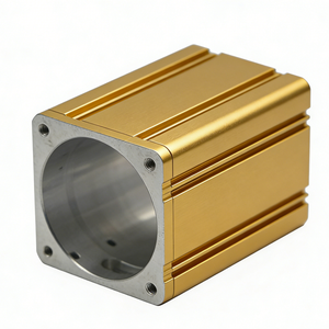 ตัวเรือนมอเตอร์ไฟฟ้าแบบหล่อขึ้นรูปอะลูมิเนียมสั่งทำพิเศษจากโรงงาน (OEM)  อะลูมิเนียมไดแคสติ้งเคลือบสีน้ำเงินออกไซด์ - Product Image 2