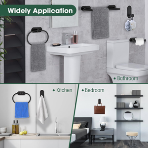 Set di Accessori Moderni per Bagno, Vendita Calda, Altri Componenti per Cucina, Hotel, Appartamento, Senza Foratura per Decorazione del Bagno - Product Image 6