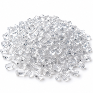 Granulés transparents en PMMA SIMEL, résine acrylique vierge, granulés de qualité industrielle, matière première plastique - Product Image 1
