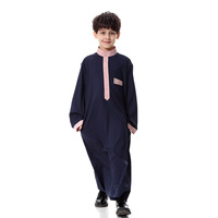 Vêtements islamiques ethniques pour enfants Abaya brodée pour enfants, caftan arabe musulman traditionnel arabe Thobe Robe pour enfants Abaya Robe