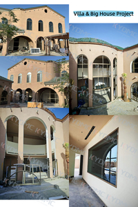 Fenêtre en <span class=keywords><strong>baie</strong></span> de style villa américaine à cadre mince, préfabriquée en alliage d'aluminium, double vitrage trempé, avec persienne et <span class=keywords><strong>rideau</strong></span>, pour glamping <span class=keywords><strong>extérieur</strong></span> - Product Image 5