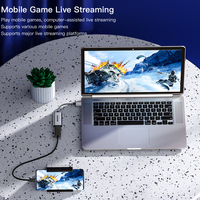 SAMZHE Alüminyum Alaşımlı 4K/2K HDMI Dişi - USB 2.0 Video Yakalama Cihazı, Switch Oyunu PS5/NS2/Xbox Dizüstü Bilgisayar Telefon Canlı Yayın için