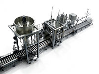 Ligne automatique de pesage, de remplissage et de bouchage par vis pour les liquides de lavage et les savons vaisselle, largement utilisée dans l'industrie chimique