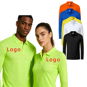 <span class=keywords><strong>Polo</strong></span> a <span class=keywords><strong>Maniche</strong></span> <span class=keywords><strong>Lunghe</strong></span> da Uomo in 100% Poliestere, Tinta Unita, Personalizzabile con Ricamo o Stampa Logo, Vendita all'Ingrosso - Product Image 1