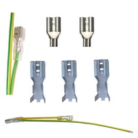 250 187 110 Faston Terminal Câble Faisceau Électrique 2.8/4.8/6.3mm Femelle et Mâle À Sertir Terminal Connecteur Câble Assemblage