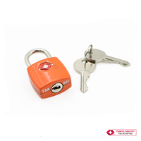 TSA8056 Mini cadenas de voyage en alliage de zinc approuvé par la TSA, cadenas portable avec clé
