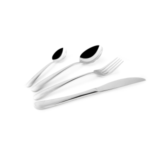 Juego de Cubiertos Excelsa de 24 Piezas, Vajilla de Acero Plateado de Prestigio - Product Image 1