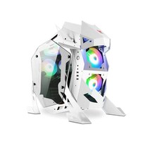 Cross-border Gaming Internet Cafe E-sports Hotel ATX Form Verre trempé Refroidissement par eau Cool Shaped Desktop Host Computer Case