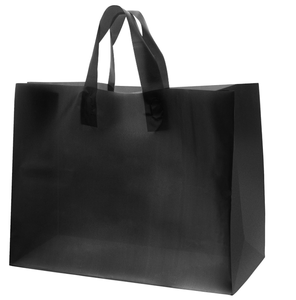 Bolsas <span class=keywords><strong>de</strong></span> Plástico para Compras con Asa, <span class=keywords><strong>Bolsa</strong></span> <span class=keywords><strong>de</strong></span> Mano Esmerilada Negra, Bolsas <span class=keywords><strong>de</strong></span> Mercancía para Boutiques, Bolsas <span class=keywords><strong>de</strong></span> Embalaje para Tiendas <span class=keywords><strong>de</strong></span> Ropa y Joyería - Product Image 2