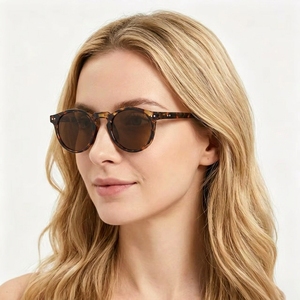 Lunettes de soleil classiques légères, style rétro, monture noire intégrale, verres polarisés UV400, matériau TAC, protection solaire - Product Image 3