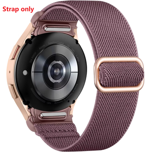 Bracelets de montre intelligents en nylon tressé à libération rapide personnalisés de 20 mm compatibles avec Samsung Galaxy Watch GT5 4/5/6 - Product Image 1