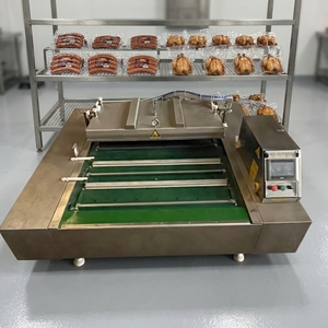 Máquina de Envasado al Vacío con Cinta Transportadora Ahorradora de Mano de Obra, Máquina de Envasado al Vacío con Pantalla Táctil para el Mercado de Mariscos - Product Image 1
