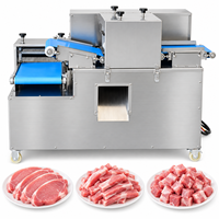 Machine de découpe et de désépaississement multipasse pour viande fraîche, idéale pour le porc et le bœuf désossés
