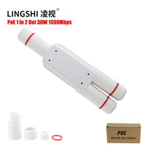 1 в 2 выходном порту 10/100/1000 Мбит/с гигабитный 2 порта водонепроницаемый удлинитель для камеры с дистанцией 100 метров наружный ретранслятор - Product Image 1
