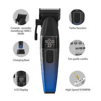 Tondeuse rechargeable haute vitesse Max 8500 tr/min, lame DLC de haute qualité, tondeuse pour hommes, machine de barbier pour salon de coiffure