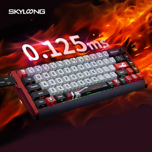 Bàn phím chơi game SKYLOONG GK68 HE khung nhôm, không cần tấm từ, RGB, USB 8K, RT0.01, PBT, switch Gateron JADA Pro TTC KING - Product Image 1