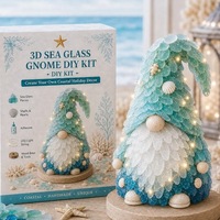 Nouveau design tendance, mignon et branché, kit de décoration artistique en verre marin à faire soi-même.