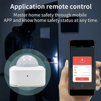 Detektor Gerakan Tubuh Manusia Tuya Zigbee Mini Smart Zigbee PIR Sensor Gerak untuk Hotel Garasi Keamanan Rumah