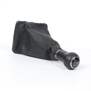 Housse de levier de vitesse en cuir pour Volkswagen Mk4 Golf Jetta, transmission manuelle, style classique, noir - Product Image 3
