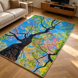 Tapis Marron 3D pour Salon, Décoration Intérieure Simple et <span class=keywords><strong>Moderne</strong></span>, Tapis Doux et Moelleux pour <span class=keywords><strong>Chambre</strong></span> à Coucher, Cour et <span class=keywords><strong>Chambre</strong></span> de Luxe - Product Image 6