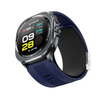 Reloj Inteligente para Hombre con Pantalla AMOLED de 1.43 Pulgadas, Bomba de Aire ECG, Frecuencia Cardíaca, Reloj Táctil Inteligente para Personas Mayores, Monitor de Presión Arterial y Frecuencia Cardíaca