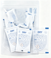 Sachets absorbants d'humidité en gel de silice sec, faits à la main, écologiques, rechargeables, 2 grammes, 100 unités, pour la maison et la voiture, personnalisables