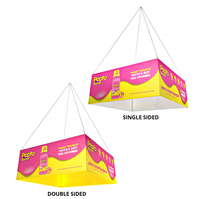 Bannière suspendue pour salon professionnel EYOU 2026, personnalisée, imprimée, en aluminium, avec éclairage LED, durable, pour exposition, bannière de plafond