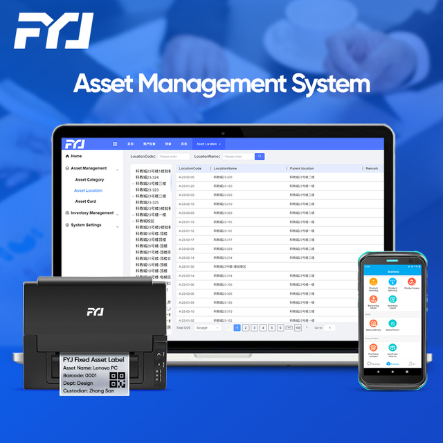 FYJ Fixed Asset Management RFID Warehouse Goods Tracking Streamline Audits Auto Data Sync Software Asset Inventory System