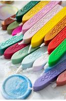 Bâtons de cire à cacheter vintage avec mèche, plusieurs couleurs pour la scellure d'enveloppes, les invitations de mariage et les créations de sceaux en cire DIY