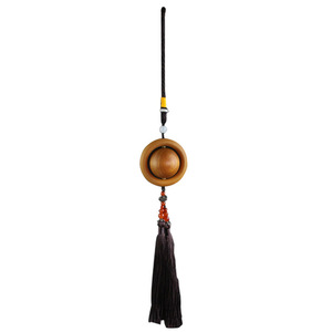 Themed Wooden Pendant With Lucky Beads Tassel 40mm Diameter <b>Car</b> Home Decor Hangzhou Origin - Product Image 5