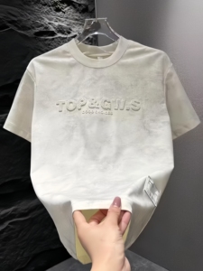 <span class=keywords><strong>T</strong></span>-<span class=keywords><strong>shirt</strong></span> décontracté <span class=keywords><strong>homme</strong></span> 2026, nouveau best-seller, confortable avec logo imprimé, coupe courte - Product Image 4