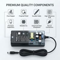 Adaptateur secteur AC/DC 24V 2.5A 60W pour ordinateur portable, PC, moniteur LED, chargeur de bureau universel de haute qualité, meilleur prix, directement de l'usine