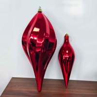 Les nouvelles décorations de fête de Noël en 2026 peuvent être utilisées à l'extérieur avec des boules en plastique de Noël à double pointe résistantes aux UV.
